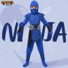imageSpooktacular Creations Halloween Ninja Costume Kids Ninja Dragon Jumpsuit Set Boys Halloween Costume for DressUp PartyBlueblack