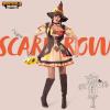 imageSpooktacular Creations Halloween Women Scarecrow Costume Brown Scarecrow Dress Women Adult Halloween Costume
