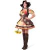 imageSpooktacular Creations Halloween Women Scarecrow Costume Brown Scarecrow Dress Women Adult Halloween Costume