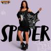 imageSpooktacular Creations Spider Woman Costume Bat Costume Adult Women for Halloween Dress Up PartyBlack