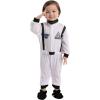 imageSpooktacular Creations Toddler Halloween Astronaut Costume BabyJumpsuit Pilot Costume with Boots for Infant CosplayWhite