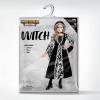 imageSpooktacular Creations Witch Costume for Girls Child Black Dark Witch Print Dress for Kids Halloween Role Playing Parties