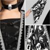 imageSpooktacular Creations Witch Costume for Girls Child Black Dark Witch Print Dress for Kids Halloween Role Playing Parties