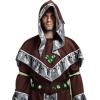 imageSpooktacular Creations Wizard Costume Adult Men Halloween Costumes for Adult Medieval Costume Men with Hooded CloakBrown