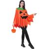 imageSpooktacular Creations Women Pumpkin Poncho Costume Adult Pumpkin Costume Set Halloween Costumes for Women Role Play