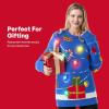imageWomens LED Light Up String Light Ugly Christmas Sweater