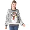 imageChristmas Novelty LED Light Up Women Snowman Ugly Sweater