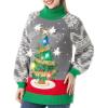 imageJOYIN Ugly Christmas Sweater for Women Light Up Ugly Christmas Sweater Dress Novelty Christmas Long Pullover for PartyGray