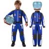 imageSpooktacular Creations Astronaut Costume with Helmet Toddler Astronaut Outfit BoysPilot Jumpsuit Unisex for Halloween PartyBlue