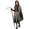 imageSpooktacular Creations Girl Grim Reaper Costume with Gloves and Tights Glow in the Dark Scary Halloween Costume