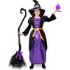 imageSpooktacular Creations Girl Witch Costume with Hat for Toddler Halloween Dress UpPurple