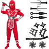 imageSpooktacular Creations Halloween Ninja Costume Kids Ninja Dragon Jumpsuit Set Boys Halloween Costume for DressUp PartyRedsliver