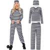 imageSpooktacular Creations Halloween Prisoner Costume Women Inmate Costume Women Jail outfit for Adult Halloween Dress Up Party