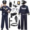 imageSpooktacular Creations Police Costume for Kids Boys in Dark Premium Style for Police Themed Events Parties and More