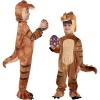 imageSpooktacular Creations Toddler Dinosaur Costume Realistic Brown Twill Trex Costume for Kids Halloween DinosaurTheme Party