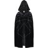 imageSpooktacular Creations Velvet Hooded Cloak Costume for Kids Unisex Vampire Outfit for Halloween Costume