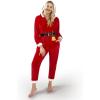 imageWomen Santa Hooded Onepiece Pajamas Outfit
