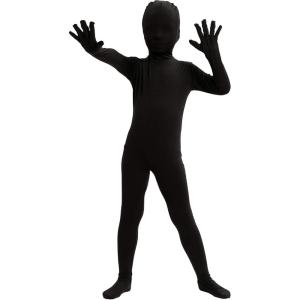 imageSpooktacular Creations Boy Black Shadow Demon Costume Halloween Bodysuit Skin Costume for Kids Halloween Dress Up