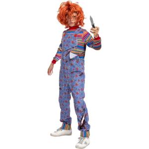 imageSpooktacular Creations Halloween Child Killer Costume Possessed Horror Movie Doll Costume for Kid Dressup Party