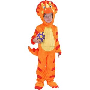 imageSpooktacular Creations Halloween Dinosaur Costume Toddler Triceratops Costume Kids with Egg for Baby Child Dress Up PartyOrange