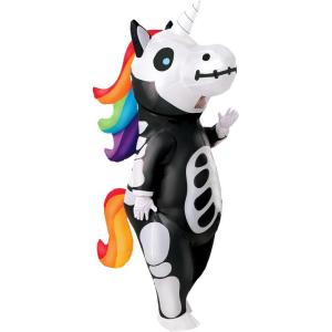 imageSpooktacular Creations Halloween Inflatable Costume Full Body Unicorn Blow Up Costume for Adult Holiday Themed Cosplay PartyBlack