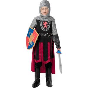 imageSpooktacular Creations Medieval Knight Costume for Kids Boys Dragon Knight Outfit California Costume for Halloween DressUp