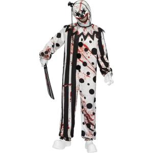 imageSpooktacular Creations Men Scary Clown Costume Halloween Costumes Adult Killer Clown Jumpsuit