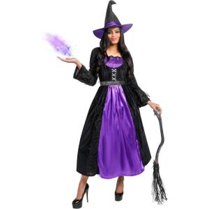 imageSpooktacular Creations Witch Costume Women Womens Halloween Costumes 2025 with Witch Dress Hat Accessories for Cosplay