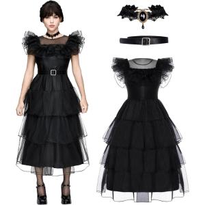 imageSpooktacular Creations Women Black Family Costume for Adult Halloween Costumes Woman